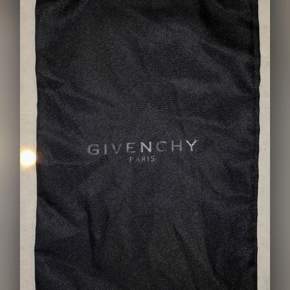 GIVENCHY PARIS BLACK SATINY DRAWSTRING DUSTBAG PROTECT BAGS WALLETS SHOES 14½x8½ - Picture 3 of 5